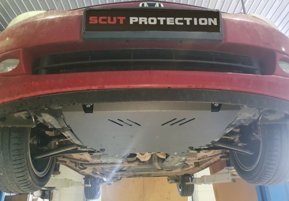 Steel sump guard for Honda Jazz