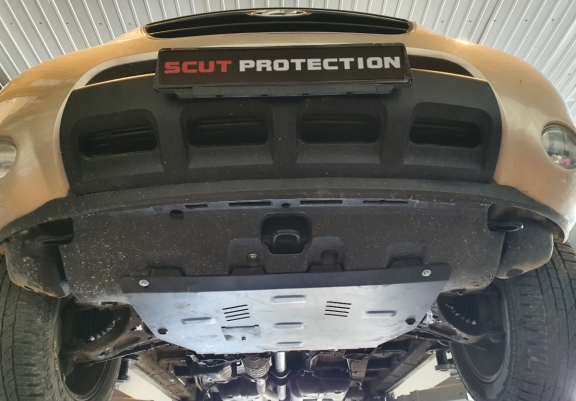 Steel sump guard for Hyundai ix55