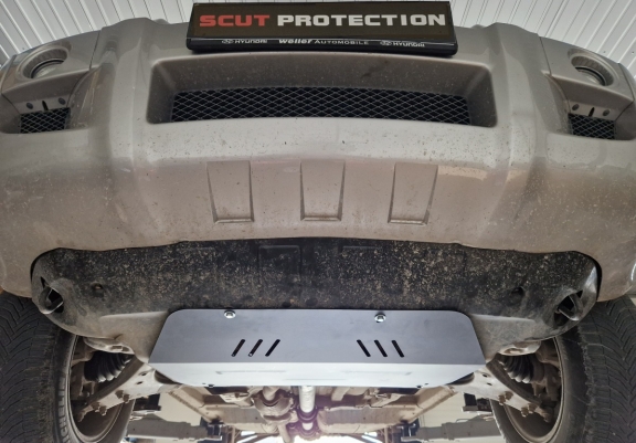 Steel sump guard for Hyundai Tucson