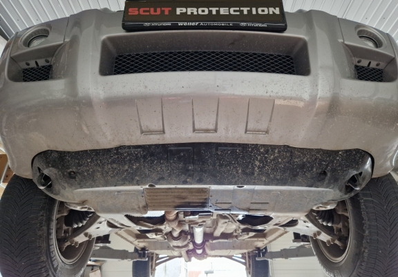 Steel sump guard for Hyundai Tucson