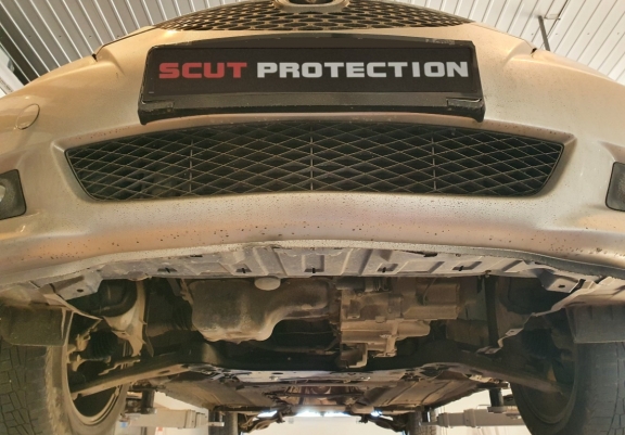 Steel sump guard for Mazda 5