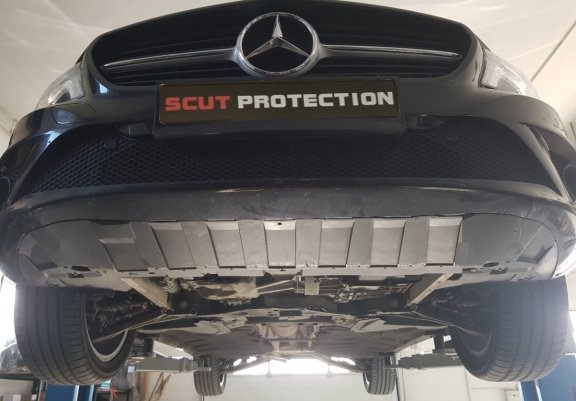 Steel sump guard for Mercedes GLA X156