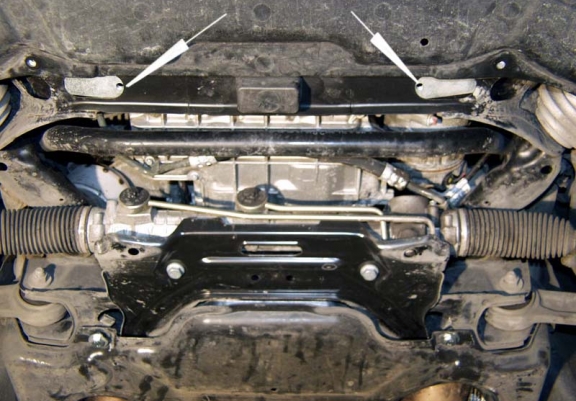 Steel sump guard for Mercedes E-Classe W211