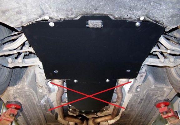 Steel sump guard for Mercedes E-Classe W211