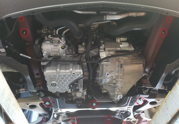 Steel sump guard for Mercedes Sprinter-FWD