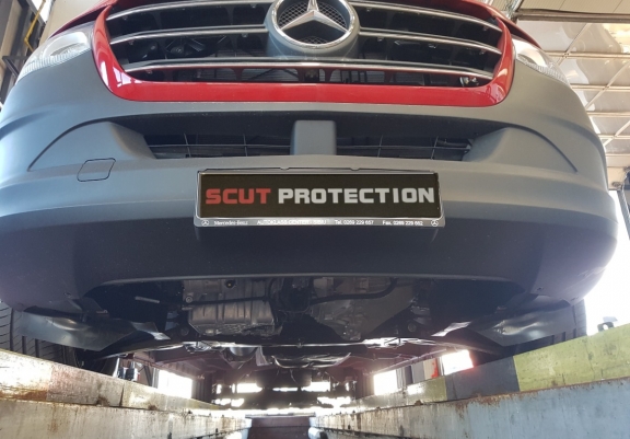 Steel sump guard for Mercedes Sprinter-FWD