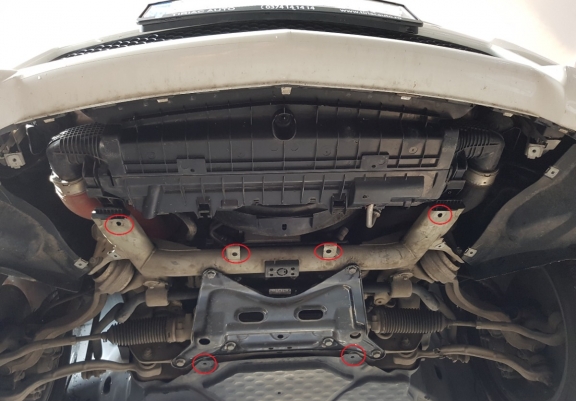 Steel sump guard for Mercedes E-Classe W212