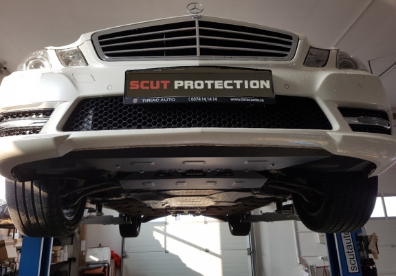 Steel sump guard for Mercedes E-Classe W212