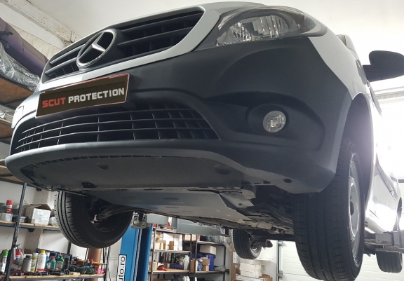 Steel sump guard for Renault Kangoo
