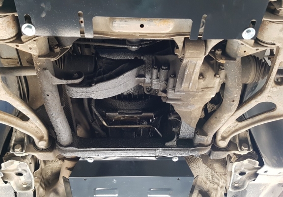 Steel sump guard for Mercedes ML W164