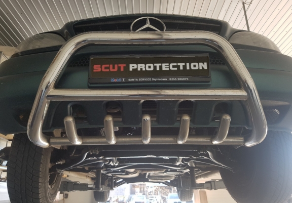 Steel sump guard for Mercedes ML W163