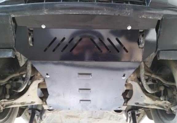Steel sump guard for the protection of the engine and the radiator for Mitsubishi Shogun 4 (V80, V90)