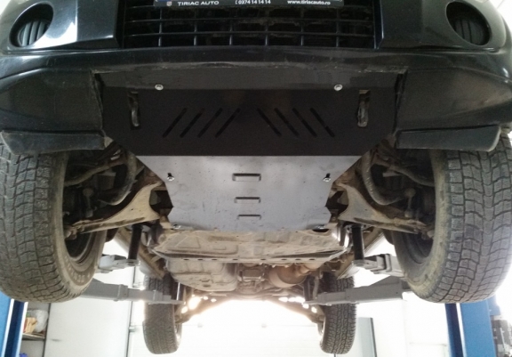 Steel sump guard for the protection of the engine and the radiator for Mitsubishi Shogun 4 (V80, V90)