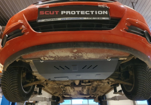 Steel sump guard for Vauxhall Corsa D