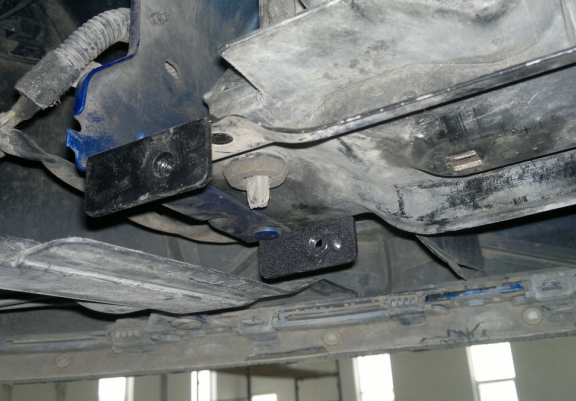 Steel sump guard for Peugeot 307