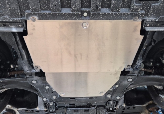 Aluminum sump guard for Renault Espace
