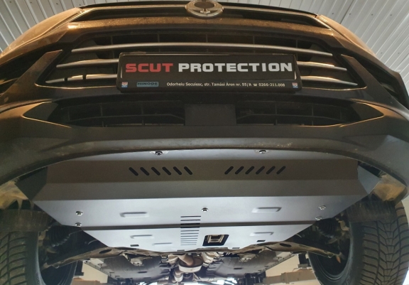 Steel sump guard for SsangYong Korando