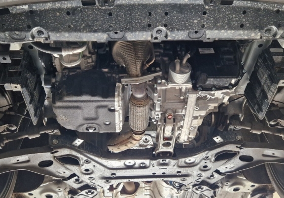 Steel sump guard for Ssangyong Torres