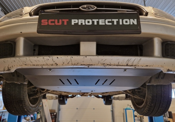 Steel sump guard for Subaru Legacy III