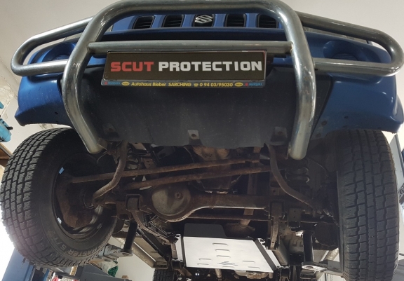 Steel transfer case guard for Suzuki Jimny