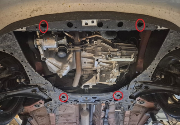 Steel sump guard for Suzuki Ignis
