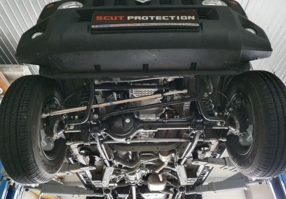 Steel transfer case guard for Suzuki Jimny - 3-door model