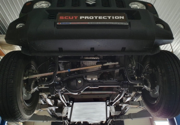 Steel transfer case guard for Suzuki Jimny - 3-door model