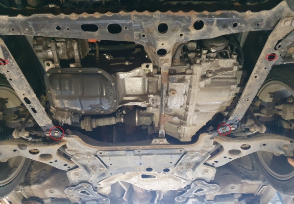 Steel sump guard for Toyota Prius