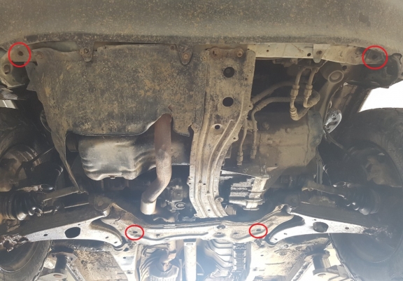 Steel sump guard for Toyota RAV 4
