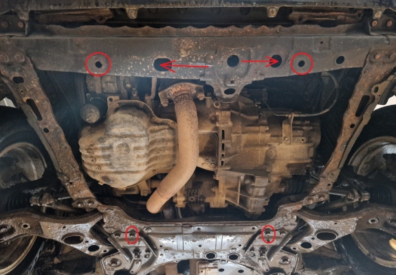 Steel sump guard for Toyota RAV 4 petrol