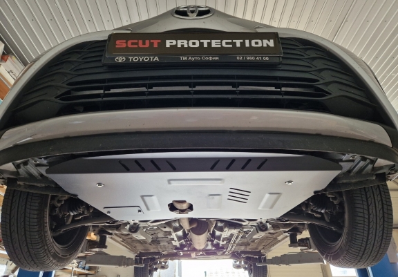 Steel sump guard for Toyota Yaris 