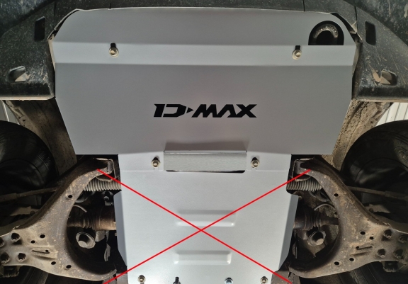 Steel radiator guard for Isuzu D-Max