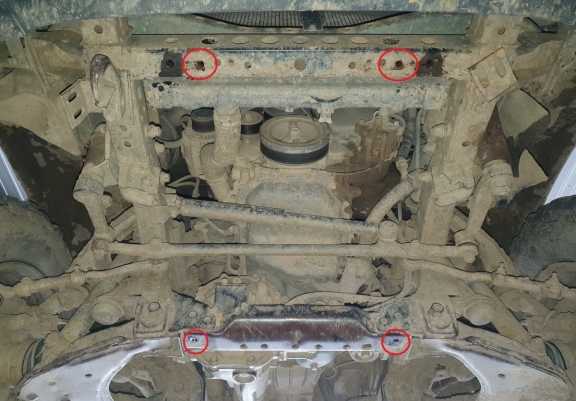 Steel sump guard for Toyota Hilux