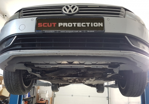 Steel sump guard for VW Passat CC