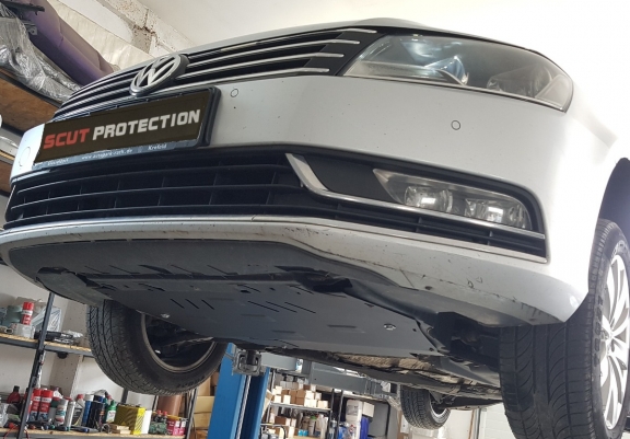 Steel sump guard for VW Passat CC
