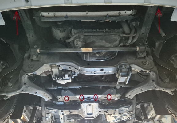 Steel sump guard for Volkswagen Amarok