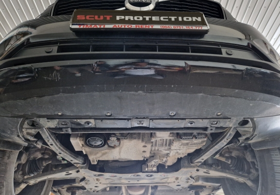 Steel sump guard for Volvo C40