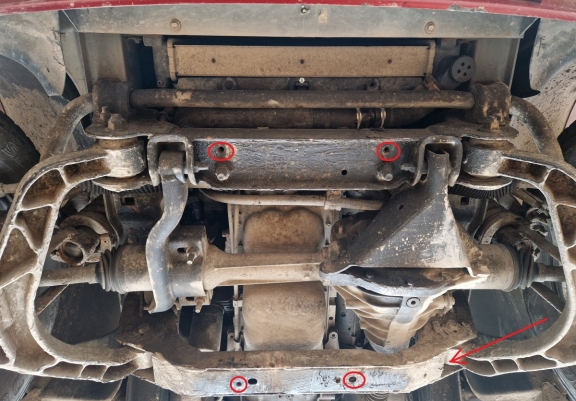 Steel sump guard for Jeep Cherokee - KJ
