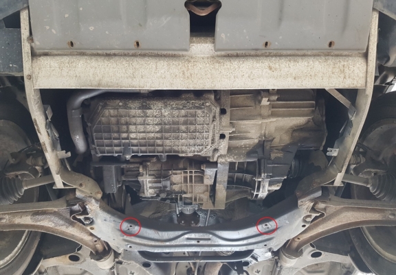 Steel sump guard for Land Rover Freelander 1