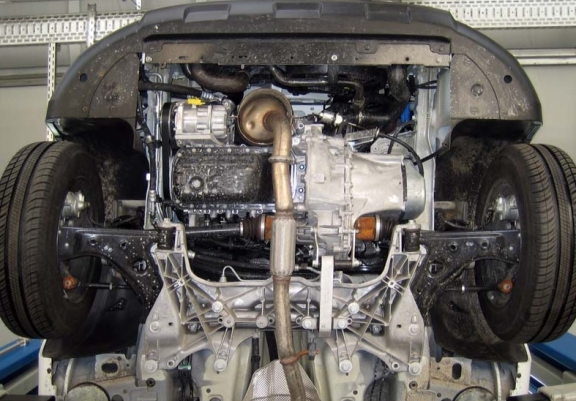 Steel sump guard for Peugeot Bipper