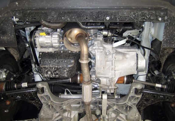 Steel sump guard for Peugeot Bipper