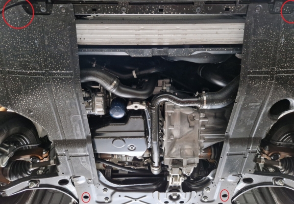 Aluminum sump guard for Toyota Proace Max