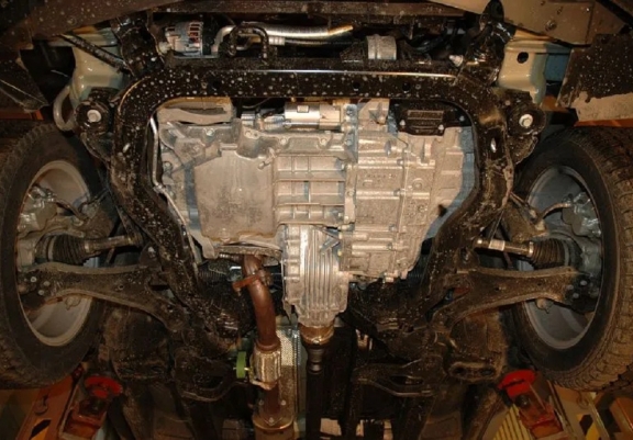 Steel sump guard for Chevrolet Captiva