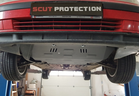 Steel sump guard for Seat Inca
