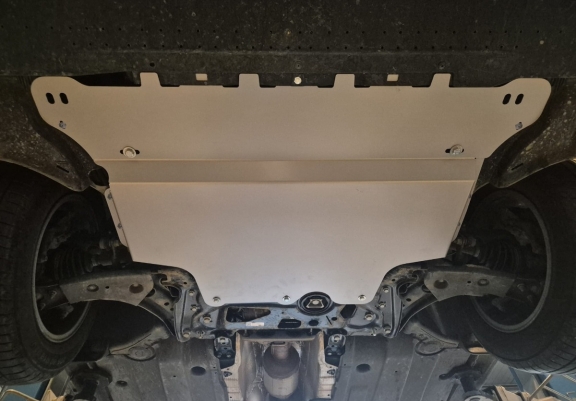 Aluminum sump guard for Skoda Karoq