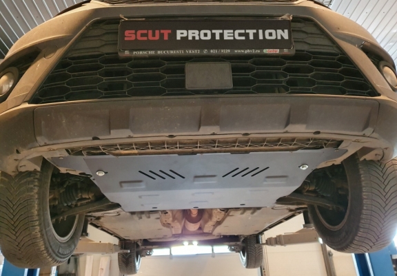 Steel sump guard for Skoda Kamiq