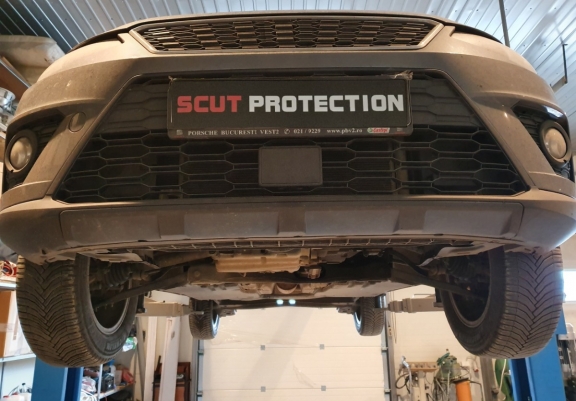 Steel sump guard for Skoda Kamiq
