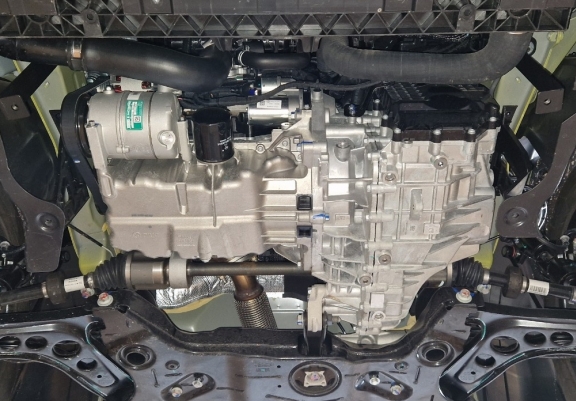 Aluminum sump guard for BAIC Beijing X55