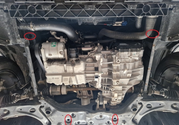 Steel sump guard for Baic Beijing X75