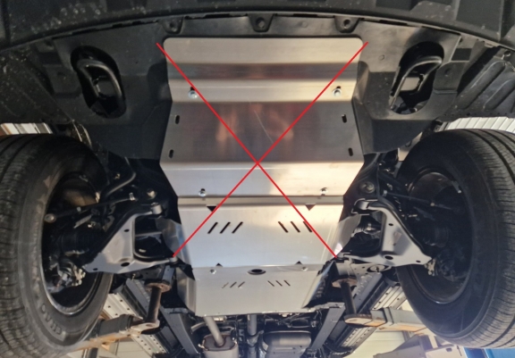Aluminum gearbox guard for Jac T8